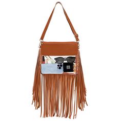 PRICES MAY VARY. 【Fringe Western Clear Bag】: Have you been looking for a fashion western style fringe clear bag? Our brown faux leather fringe clear bag highlights the unique charm of this bag and allows you to indulge in its beauty first hand. The perfect blend of fashion and compliance, these bags not only meet the norms of events that call for clear bag, but also up your style quotient with a sleek, chic fringe look. 【Quality Faux Leather Clear Crossbody Bag】: This tassel clear crossbody bag Trendy Fringe Shoulder Bag For Summer, Trendy Rectangular Bag With Fringe, Trendy Fringe Satchel Bag, Trendy Fringed Satchel Bag, Trendy Satchel Bag With Fringe, Trendy Fringe Crossbody Bag, Trendy Fringe Shoulder Bag, Trendy Fringe Shoulder Bag For Travel, Trendy Fringe Bags For Fall