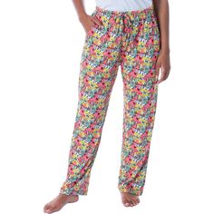 OFFICIALLY LICENSED SpongeBob SquarePants lounge pants! SpongeBob SquarePants is a popular cartoon series that aired on Nickelodeon. With characters like Patrick, Star, Squidward, Sandy Cheeks, Plankton, Mr.Krabs, and Gary, the Snail, it is hard not to love! These SpongeBob lounge pants feature a great all-over print of some of our favorite SpongeBob Characters: Sandy Cheeks, Squidward Tentacles, Mr. Krabs, Patrick Star, and of course SpongeBob SquarePants himself! The pants are made of an ultra Comfortable Multicolor Sleepwear For Pajama Party, Casual Bottoms With Elastic Waistband For Pajama Party, Comfortable Relaxed Fit Pajama Pants, Comfortable Relaxed Fit Pants For Pajama Party, Relaxed Fit Pants With Elastic Waistband For Bedtime, Comfortable Elastic Waistband Pants For Pajama Party, Comfortable Pants With Elastic Waistband For Pajama Party, Casual Sleep Pants With Elastic Waistband, Multicolor Cotton Sleepwear Pants