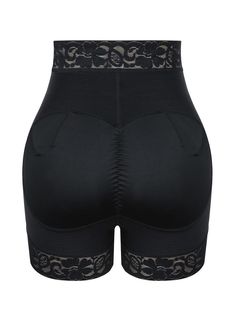 Hourglass Deep Skin Color Solid Color Lace Trim Shorts Shapewear – Snatch Bans High Stretch Black Pants With Built-in Shorts, High-cut Leg Bottoms With Built-in Shorts, Black Stretch Bottoms With Built-in Shorts, High Waist Black Bottoms With Built-in Shorts, Black Stretch Pants With Built-in Shorts, Black Shapewear Bottoms With Built-in Shorts, Black Shapewear With Built-in Shorts, Compressive High-cut Bottoms With Built-in Shorts, Black High Stretch Pants With Built-in Shorts