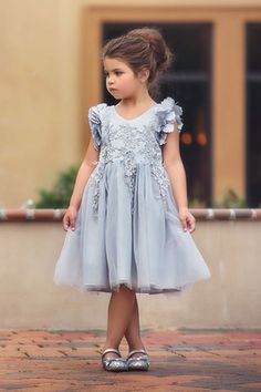 Trish Scully, Bianca Dress, Whimsical Dress, Dress Infant, Overlay Skirt, Full Length Gowns, Dress Silver, Toddler Girl Dresses, Silver Dress