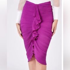 New With Tags Ruffle Midi Skirt, Seductive Clothes, Zara Skirts, Color Purple, Ruffles, Midi Skirt, Womens Skirt, Zara, Skirt