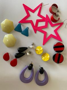 "Bulk lot of vintage earrings for pierced ears. Includes items as shown.  All items are previously owned and may show signs of wear. Please look at photos closely. All items are sold \"as is\"." 80s Memories, Sterling Silver Brooch, Hammered Sterling Silver, Silver Brooch, Memory Lane, Pierced Ears, Makeup Inspo, Vintage Earrings, Fashion Makeup