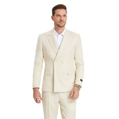 Transform Your Style With The Tazio Solid Color Linen 2-Piece Suit Set A Remarkable Fusion Of Timeless Sophistication And Contemporary Elegance. Tailored From Premium Linen Fabric, This Suit Seamlessly Marries Sharp Design With Classic Elements. The Jacket, Boasting A Skinny Fit, Peak Lapel, And Underarm Sweat Guards, Offers The Perfect Blend Of Style And Comfort, While The Pants, In A Sleek Skinny Fit, Feature A Lined Construction For Maximum Flexibility. With A Two-Button Closure, Numerous Poc Semi-formal Double-breasted Sets For Spring, Elegant Slim Fit Spring Sets, Fitted Double-breasted Sets For Spring, Spring Formal Slim Fit Sets, Spring White Fitted Double Breasted Suit, Classic Tailored Sets For Spring, Spring Semi-formal White Double Breasted Suit, White Business Sets For Spring, White Spring Business Sets