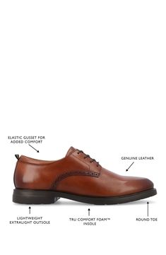 Polished brogue details in this classic plain-toe derby that features a classic Tru Comfort form insole for daylong comfort. Leather upper/synthetic lining/rubber sole Imported Thomas Vines, Cognac, Derby, Nordstrom Rack, Rubber Sole, Leather Upper, Size 10, Nordstrom, Leather