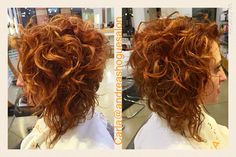 Follow @carsmako on Instagram Copper Gold color with Matrix Color Insider by Carla @andreashogue Defrizz Hair, Short Permed Hair, Bob Haircut Curly, Matrix Color, Short Curly Haircuts, Inverted Bob, Curly Hair With Bangs, Hair Color And Cut, Permed Hairstyles