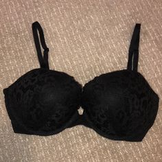 Victorias Secret Very Sexy Push Up Bra Lace Black. 34dd. Never Worn. In Perfect Condition. Black Push-up Bra For Evening, Black Padded Low-cut Bra, Black Low-cut Padded Bra, Black Underwire Bra For Night Out, Black Padded Bra For Night Out, Victoria's Secret Party Bra With Removable Pads, Night Out Push-up Bra With Lined Body, Push-up Bra With Padded Cups For Night Out, Push-up Bra With Lined Body For Night Out