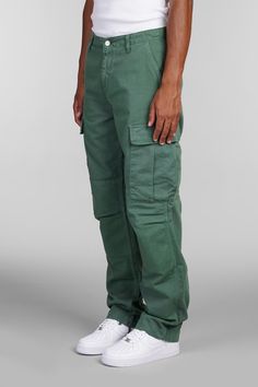 Pants in green cotton, flap closure, side pockets, cargo pockets, flap pockets, flap back pockets, side patch logo, 100% cotton, Made in BangladeshGender: MenMaterial: COTTONColor: GREENMade in: BDProduct ID: 403304_I030475*Import tax/duty will be calculated at checkout (If applicable) Green Utility Pants With Cargo Pockets, Urban Green Cargo Jeans With Hip Pockets, Urban Green Cotton Cargo Jeans, Military Style Cotton Cargo Pants With Patch Pockets, Green Utility Cargo Pants, Green Relaxed Fit Cargo Jeans With Multiple Pockets, Relaxed Fit Green Cargo Pants, Green Straight Leg Cargo Pants With Hip Pockets, Green Cotton Cargo Jeans With Pockets