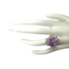 Stamped: 14K White GoldTotal Ring Weight: 6.5 GramsRing Length: N/ARing Width: N/AGemstone Weight: Total Natural Kunzite Weight is 16.03 Carat (Measures: 15.02x12.81 mm)Color: PinkDiamond Weight: Total Natural Diamond Weight is 1.85 CaratColor: F-G, Clarity: VS2-SI1Face Measures: 24.78x19.60 mmSku: [703011W] Oval Multi-stone Jewelry For Formal Occasions, Purple Gemstone Cluster Ring For Formal Occasions, Formal Purple Gemstone Cluster Ring, Formal Amethyst Crystal Ring With Accent Stones, Amethyst Crystal Ring With Accent Stones For Formal Occasions, Elegant Purple Cluster Ring For Formal Occasions, Elegant Oval Multi-stone Amethyst Ring, Elegant Multi-stone Amethyst Ring, Elegant Cluster Gemstones For Formal Occasions