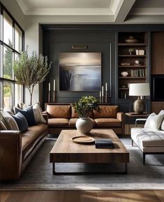 a living room filled with lots of furniture