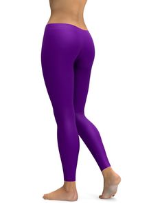 These Deep Purple leggings will compliment any leg it is on! It durable fabric makes sure it won't lose it's vibrancy when it stretches a little. Purple is one of the best selling solid colors in our store. Purple Stretch Elastane Tights, Footless Solid Color Yoga Leggings, Footless Workout Tights, Purple Elastane Leggings For Workout, Purple Stretch Leggings For Pilates, Stretch Purple Leggings For Pilates, Solid Color Footless Yoga Pants, Solid Color Stretch Leggings For Pilates, Solid Footless Yoga Pants