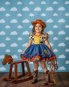 Woody Dress, Woody Costume, Jessie Dress, Jessie Costume, Toy Story Dress, Toy Story Costume, Buzz Dress, Cowgirl Dress, Cowboy Dress - Etsy Toy Story Jessie Outfit Ideas, Jessi Toy Story Costume Adult, Jessie Toy Story Toddler Costume, Disney Bounding Toy Story Jessie, Jessie Birthday Dresses, Jessie Toy Story Costume, Disfraz Toy Story, Cute Baby Costumes, Woody Costume