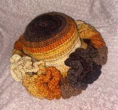 *This hat is made to order!* Crochet Ruffle Hat, Crochet Queen, Ruffle Hat, Bonnet Au Crochet, Crochet Ruffle, Bonnet Crochet, Handmade Crochet, Fall Colors, Caps Hats