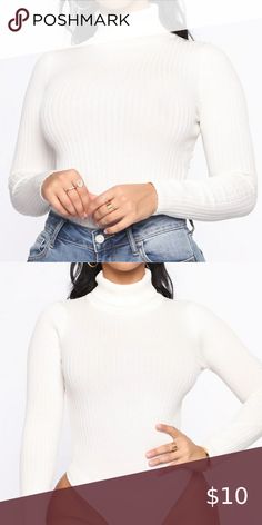 White Body. Turtle Neck Long sleeve Turtle Neck Long Sleeve, Closet White, Soft Material, Turtle Neck, Long Sleeve, Best Deals, Closet, White