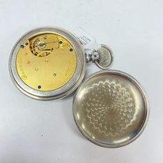 "f885 Antique Waltham A.W.Co Silver Tone Mechanical Pocket Watch Pre-owned item. Please see pictures for details. Sold as is, as seen on pictures, no returns on vintage/antique items. We do not alter/polish antique items and try to keep items as original as possible. Watch were checked and serviced, good working condition. Antique Am Waltham Watch Co Mechanical Pocket Watch. Silver tone. Safety pinion. #3970187 Approx. measurements. 50mm in diameter, 16mm thick. **Please be patient & allow u Antique Collectible Watch With Polished Finish, Antique Collectible Watches With Polished Finish, Antique Collectible Round Watches, Antique Collectible Watches, Vintage Collectible Pocket Watch With Subdials, Vintage Engraved Watch Accessories With Round Dial, Vintage Silver Pocket Watch With Round Dial, Vintage Silver Engraved Watch, Antique Engraved Watch Accessories