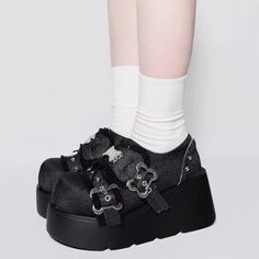 Punk Metal Chain Chunky Platform Ankle Boots Women Winter Y2K Thick Bottom Denim Boots Woman Black Gothic Lolita Shoes SPECIFICATIONS Department Name: ADULT CN: Zhejiang shoes type: punk boots/platform boots/ankle boots/black Boots/Lolita shoes item type: chunky platform ankle boots/y2k boots heel type: high heels/wedges/thick bottom season: spring/autumn/winter gender: women/woman/ladies/female/mujer/lady color: black/blue occasion: daily/walking/running/shopping/outdoor top shape: round toe Br Boots Y2k, Y2k Boots, Daily Walking, Winter Y2k, Ankle Boots Women, Boots Woman, Punk Boots, Boots Patterns, Boots Platform