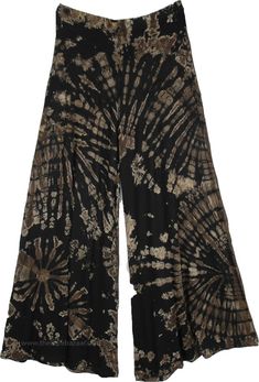 Shadow Tie Dye Rayon Stretchy Palazzo Trousers Wanted Aesthetic, Dark Hippie, Looks Hippie, Going To The Movies, Hippie Goth, Closet Clothes, Tie Dye Hippie, Tie Dye Pants, Festival Pants