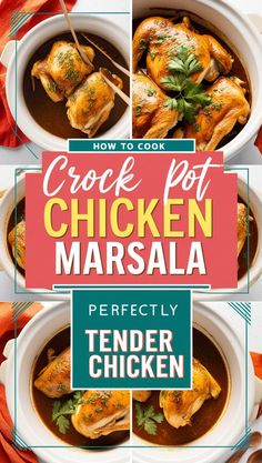 Learn how to make Crock Pot Chicken Marsala with perfectly tender chicken every time! This easy recipe is bursting with flavor and will become a family favorite in no time.