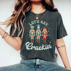 Nutcracker Shirt, Vintage Christmas Shirt, Womens Christmas Shirts, Retro Holiday, Christmas Tshirt, Merry Christmas Shirts, Retro Tee, Comfort Colors Shirt, Holiday Wardrobe