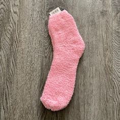 New With Tag! Fuzzy Socks In Size 9-11 Comfy Snug Pink Socks, Casual Indoor Socks, Comfy Pink Socks For Stocking Stuffers, Trendy Soft Socks For Stocking Stuffers, Super Soft Pink Socks For Indoor Use, Super Soft Comfortable Pink Socks, Comfortable Super Soft Pink Socks, Super Soft Pink Socks, Snug Super Soft Pink Socks