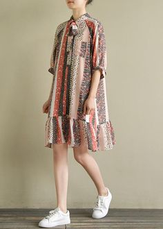 Modern floral chiffon outfit 2019 Fabrics half sleeve lapel Kaftan Summer Dresses

This dress is made of cotton or linen fabric, soft and breathy. 

Flattering cut. Makes you look slimmer and matches easlily.
 
Materials used: chiffon

Measurement:Size S/US-2/EUR-34   
Sleeve length 45cm / 17.55"
bust 118cm / 46.02"
length 93cm / 36.27"


Size M/US-2/EUR-34   
Sleeve length 46cm / 17.94"
bust 122cm / 47.58"
length 94cm / 36.66"



We ship worldwide.

Tracking numbers provided for all orders. Summer Ruffle Dress With Half Sleeves, Beige Half-sleeve Summer Dress, Summer Shift Dress With Half Sleeve, Beige Half Sleeve Summer Dress, Casual Floral Print Dress With 3/4 Sleeves, Bohemian Collared Summer Dresses, Spring Floral Print Half-sleeve Dresses, Summer Bohemian Collared Dress, Spring Floral Print Dress With Half Sleeves