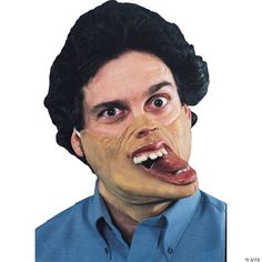 A freaky half mask with a latex band to hold securely in place. Easy and comfortable to wear. Makeup is not necessary but can be used to blend the edge. One size fits most adults. Harlequin Mask, Creepy Costumes, Cheap Halloween Costumes, Unique Masks, Halloween Express, Half Mask, Halloween Costumes For Teens, Costume Mask, Halloween News