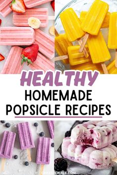 Healthy homemade popsicle recipes make a delicious summer treat.  Try these easy homemade ice pop recipes.