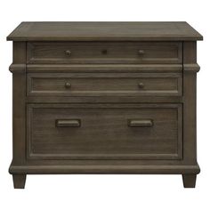 an old wooden dresser with two drawers