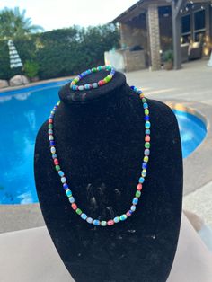 hand crafted rainbow chevron beaded necklace and bracelet Beaded Necklace And Bracelet, Rainbow Chevron, Necklace And Bracelet, Bead Necklace, Pendant Necklaces, Jewelry Necklace Pendant, Beauty Book, Hand Crafted, Beaded Necklace