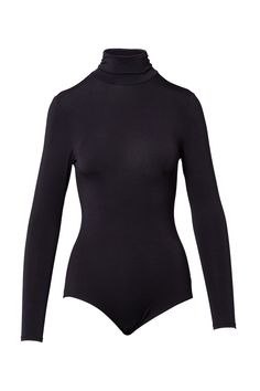 So-smooth shapewear. This long sleeve, turtleneck bodysuit contours your body for a seamless, versatile, and need-to-wear look. Product Features: Turtleneck Full Cut Bottom Seamless Gusset Smooth Construction Snap Closure Gusset For Ease Model is 5'10 and wearing size Medium Materials and Care: 97% Modal / 3% Spandex Machine-Wash Cold Gentle Imported For hygiene purposes, all bodysuits are final sale. Work Uniform, Turtleneck Bodysuit, Work Uniforms, Complimentary Colors, Long Sleeve Turtleneck, Effortless Chic, Black Bodysuit, Black Media, Perfect Outfit