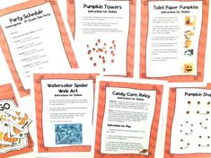 pumpkin themed activities to teach students about the fall and halloween season with free printables