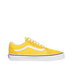 Vans UA Old Skool Vibrant Yellow VN0A4BV5FSX. Yellow Vans Shoes, Vans Old School, Yellow Vans, Spring Things, Yellow Shoes, Stage Outfits, Old Skool, Cotton Towels, Vans Shoes