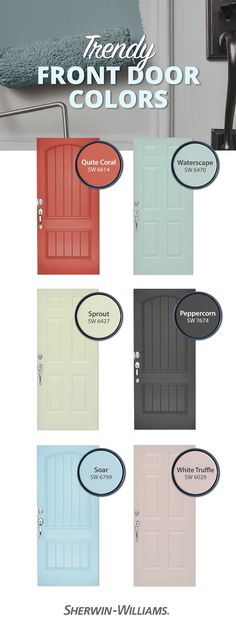 the front door colors are all different