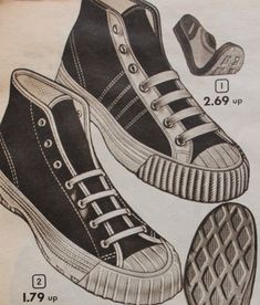 1953 Aldens version of a Converse "Chucks" All Star Sneaker 1950s Mens Clothing, 1950s Mens Shoes, Thx 1138, 1950s Casual, 1950s Mens Fashion, 1950s Shoes, Converse Chucks, 1950s Mens, 1950s Outfits