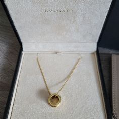 Like New With Box And Travel Case. Bvlgari Jewelry, Zero One, Watch Accessories, Travel Case, Real Pictures, Gold Yellow, Womens Jewelry Necklace, Limited Time, Return Policy