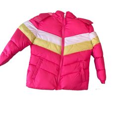 Pink Platinum Girls Fleece Lined Hooded Puffer Coat Pink 4 Water Resistant Outer Shell Wind Protection Warm Winter Fleece Lining Synthetic Insulation For Added Protection Elastic In The Wrist Pockets On The Front Pit To Pit 15 1/2” Shoulder To Hem 18” Sleeve Length 15” 100% Polyester New To Poshmark? Use My Code Hollyhobby669 To Receive $10 Off Your First Purchase . Fast Shipper Orders Placed By 1:30 Est Monday-Friday Non Holidays Shipped Same Day Rr Sporty Pink Hooded Puffer Jacket, Sporty Pink Puffer Jacket For Winter, Trendy Winter Hooded Jacket For Outdoor Activities, Sporty Pink Puffer Outerwear, Sporty Pink Puffer Jacket For Cold Weather, Trendy Pink Hooded Jacket For Winter, Warm Pink Winter Outerwear, Pink Winter Puffer Jacket For Outdoor Activities, Multicolor Hooded Puffer Jacket