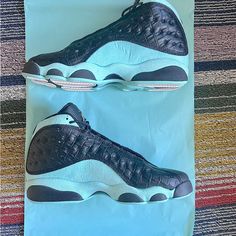 New Air Jordan 13 Retro Black Island Green Rare Low Stock Count Size6.5 Brand New / Prices Do Climb, So The Time To Buy Is Now! Great Unisex Shoe! Happy Hunting! Extra Deets: Brand New Jordans Are A Sneakerhead’s Best Friend, And This November The Jumpman Is Set To Deliver A Precious One That’ll Have You Saying “I Do”. The Air Jordan 13 Is Back On Its Retro Wave, Bringing With It Some Luxurious Elements Via A Reptile-Textured Leather Upper, Metallic Silver Embellishments On The “Cat’s Eye” On Th Jordan Retro 12 Stadium Goods, Luxury Green Leather Sneakers, Luxury Green Leather Jordan Shoes, Gucci Air Jordan 13, Luxury Green Retro Sneakers, New Jordans, Black Island, Retro Wave, Air Jordan 13 Retro