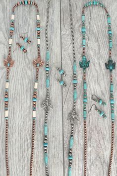 This handcrafted 36" Western Navajo Pearl Turquoise necklace features semi-precious stones and an adjustable length for a perfect fit. Make a statement with this cowgirl-inspired piece, perfect for adding a touch of the Southwest to your cowgirl or rodeo outfit. A must-have for any Western jewelry collection. Western Jewelry Aesthetic, Western Jewelry Diy, Diy Western Jewelry, Western Jewelry Necklace, Rodeo Outfit, Diy Leather Earrings, Cowgirl Jewelry, Friendship Jewelry, Accessories Jewelry Necklace