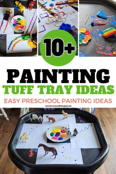 the top ten art and craft projects for kids to do with their artwork supplies, including paint