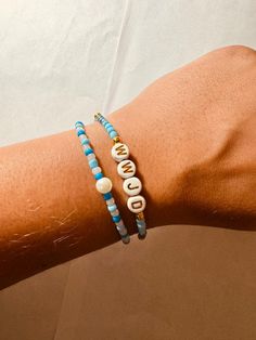 Handmade WWJD bracelet Wwjd Clay Bead Bracelet Ideas, Trendy Beaded Bangle Bracelet With Letter Beads, Casual Beaded Bangle Bracelets With Letter Beads, Clay Bead Bracelet Ideas, Bead Bracelet Ideas, Wwjd Bracelet, Clay Bead Bracelet, Clay Bead, Bracelet Ideas