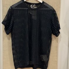 Rare Comme Des Garons Homme Plus Ribbon Mesh T-Shirt Nwt Retail $398 This Is From My Personal Collection That I Never Ended Up Wearing. Brought In Nyc Never Seen This Amazing Piece Come On The Market As Only A Few Stores Internationally Brought Them. Size Small Shoulder 17.5 Inches Chest 20 Sleeves 8 Length 27 Measurements Approx Lying Flat Sold As Is , No Refunds So Please As Any Questions Comme Des Garons, Junya Watanabe, Japan Yohji Yamamoto, Issey Miyake, Cdg, Undercover, Sacai Designer Black Tops For Night Out, Designer Crew Neck Tops For Summer, Designer Black Summer Tops, Designer Black Tops For Spring, Commes Des Garcons Shirt, Comme Des Garcons Heart, Supreme T Shirt, Comme Des Garcons Black, White Tshirt Men