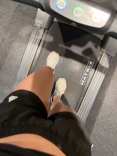 the legs of a person on a treadmill