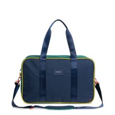 state bags rockaway duffle bag polyester canvas green/navy front view click to zoom Sporty Bag With Adjustable Strap For Overnight Trips, Versatile Weekender Bag With Luggage Sleeve For Weekend, Sporty Travel Bag With Adjustable Strap For On-the-go, Sporty Travel Bag With Adjustable Strap For Travel, Casual Shoulder Bag For Overnight Trips With Adjustable Strap, Casual Shoulder Bag With Adjustable Strap For Overnight Trips, Large Capacity Blue Diaper Bag For Travel, Functional Weekend Travel Bag With Luggage Sleeve, Travel Gym Bag With Adjustable Strap