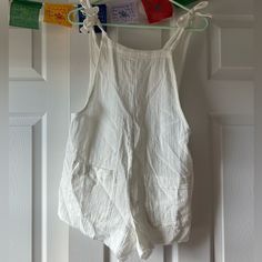 Nwt White Linen Billabong Romper Swimsuit Cover Up Size Xs. Bought For A Vacay Then Forgot It. I Live In A Land Locked State So I Don’t Have Much Use For It. White Cotton Beach Jumpsuits And Rompers, Summer Overalls With Pockets For Vacation, White Cotton Jumpsuits And Rompers For Beach, White Vacation Jumpsuits And Rompers With Pockets, White Jumpsuits And Rompers With Pockets For Vacation, Summer Overalls For Vacation, Summer Vacation Overalls, White Cotton Jumpsuits And Rompers For Vacation, Cotton Beach Jumpsuits And Rompers With Pockets