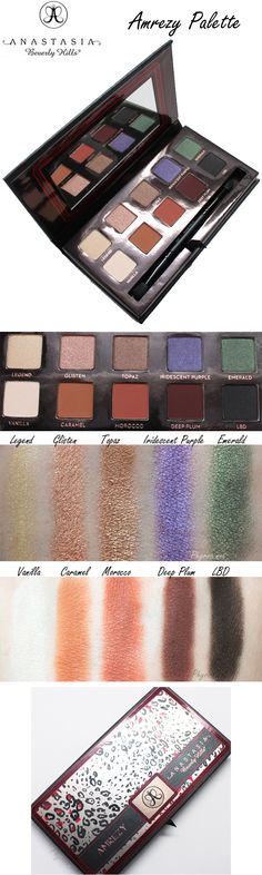 Anastasia Beverly Hills Amrezy Palette review. Anastasia Cosmetics, Amrezy Palette, Tea And Crumpets, Makeup Hacks Tutorials, Makeup Board, Types Of Makeup, Anastasia Beverly Hills Makeup, Makeup Must Haves, Makeup Swatches