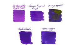 Vibrant Purple Ink Sample Set Imperial Purple, Goulet Pens Company, Fountain Pen Nibs, Goulet Pens, Pen Accessories, Single Letter, Vibrant Purple, Pen Nib, Purple Violet