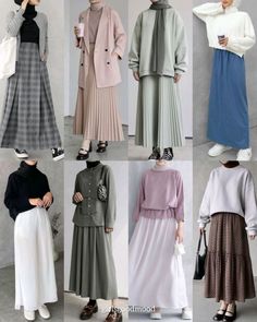 Muslimah Fashion Casual, Haircut Selfie, Outfits Muslim, Photo Hijab, Rok Outfit, Estilo Hijab, Stile Hijab, Mode Hijabi, Modesty Outfits