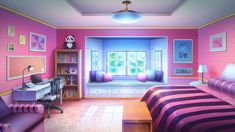 Gacha Life Locker Room Background Gacha Sniff Quartos Frens Fren Pink Wallpaper Bedroom, Anime Bedroom Ideas, Anime Bedroom, Girls Bedroom Wallpaper, Girls Room Wallpaper, Japanese Minimalist, Bedroom Background, Dekorasi Kamar Tidur, Living Room Background