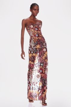 Look glamorous in the Aviana Strapless Sequined Maxi Dress. This stunning dress features a floral sequin embroidery and a maxi-length skirt for a sophisticated look. Perfect for special events, this dress will make an elegant statement. It also features an adjustable zipper design, allowing you to fit the dress to your perfect fit.Size(cm)/(inch)SMLBust80848831.232.7634.32Waist60646823.424.9626.52Hips86909433.5435.136.66Length(cm)123124125Material: Polyester *The above data is for flat dimensions, and the high elastic fabric can be stretched. *The above data is for reference only, please choose based on your usual purchase code. *This size chart is manually measured and may have an error of approximately 1-3CM. Elegant Floor-length Contrast Sequin Dress, Floor-length Maxi Dress With Contrast Sequin For Evening, Contrast Sequin Gown For Gala, Gala Evening Dress With Contrast Sequin, Floor-length Sequin Fabric For Gala Night Out, Maxi Length Sequin Dress For Gala Party Season, Summer Gala Sequined Maxi Dress, Gala Maxi Gown With Contrast Sequin, Summer Gala Maxi Dress With Sequins