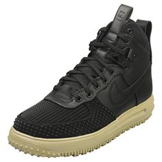 The Mens LUNAR FORCE 1 DUCKBOOT from Nike combines a Leather & Synthetic upper with a durable Rubber sole. These Fashion Trainers feature Lace-Up fastening, Textile insole and Textile lining. Style: LUNAR FORCE 1 DUCKBOOT Outer: Leather & Synthetic Lining: Textile Fastening: Lace-Up Sole: Rubber Colour: Black Olive Sup. Ref.: DZ5320-001 NOTICE FOR EU CUSTOMERS: YOU ARE RESPONSIBLE FOR IMPORT DUTIES AND VAT AT THE DESTINATION COUNTRY FOR ANY ORDERS ABOVE 150 EUROS Subscribe to Newsletter Mens Womens Kids Accessories Sale Brands LOW COST UK DELIVERY RATES LOW INTERNATIONAL DELIVERY RATES 30 DAYS RETURN POLICY Nike Lunar Force 1 Duckboot Mens Black Olive Fashion Trainers The Mens LUNAR FORCE 1 DUCKBOOT from Nike combines a Leather & Synthetic upper with a durable Rubber sole. These Fashion Tr Nike Slip-resistant Lace-up Boots, Nike High-top Synthetic Boots, Nike Synthetic Outdoor Boots, Nike Black Hiking Boots, Nike Synthetic Boots For Outdoor, Nike Black Hiking Boots With Round Toe, Nike High-top Work Boots For Sports, Nike Black High-top Boots, Black High-top Synthetic Work Boots