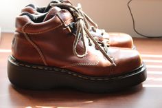 Vintage 90s Doc Marten boots, hiking boots, ankle boots, monkey boots, brown boots.  Made in England, size UK 7, US men 8, US women 9.  Excellent condition, very little wear. Please read all measurements and view all photos provided before purchasing as I do NOT accept returns. I do my best to list accurate measurements and notate all visible flaws/signs of wear. I am happy to send additional pictures of any listing. I am not responsible for lost or damaged packages during shipping. Insurance can be purchased at an additional cost. International buyers please contact me for shipping quotes. Please note: Vintage items are not new and it is expected that there will be signs of age and wear. Vintage sizes run smaller than ones today, so the best method to judge size is to compare the above me Monkey Boots, Doc Marten Boot, Doc Marten, Shipping Quotes, Brown Ankle Boots, England Uk, Boots Brown, Boots Ankle, Us Man